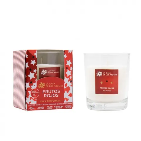 LA CASA DE LOS AROMAS X-MAS Świeca zapachowa CZERWONE OWOCE, 120 g