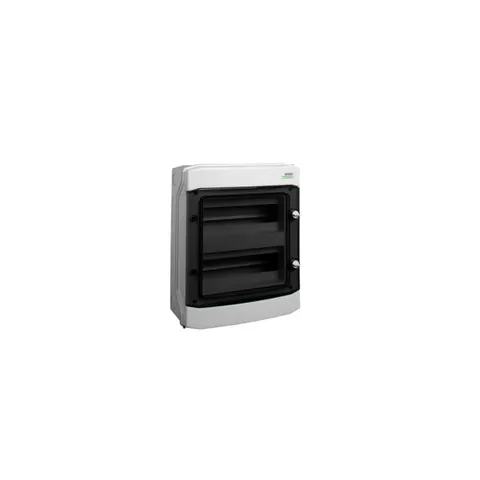 Rozdzielnica natynkowa hermetyczna 24 moduły 2x12M IP65 400VAC 1500VDC z listwą N+PE, odporna na UV, drzwi przezroczyste, PHS 24T; 101495, NOARK