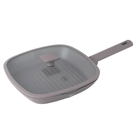 PATELNIA GRILLOWA TYTANOWA 28cm BERLINGER HAUS BH-8097 TAUPE