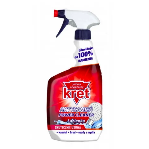 KRET Płyn antykamień do łazienek SPRAY, 620 ml