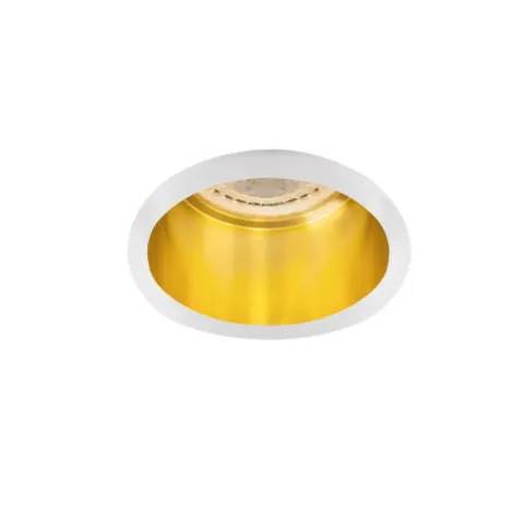 Pierścień oprawy punktowej max35W, biały/złoty, SPAG D W/G