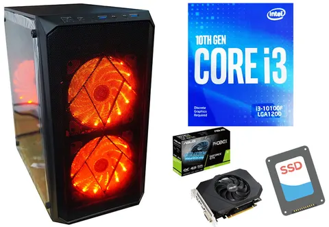 KOMPUTER GRY CORE I3 GEFORCE GTX1650 SSD 16GB