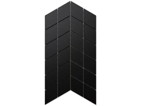 MOZAIKA GRESOWA DOUBLE CHEVRON DOBLO NERO
