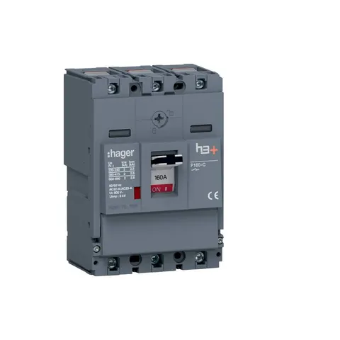 Rozłącznik mocy h3+ P160 3P 160A, MCCB, HCS160AC; HAGER