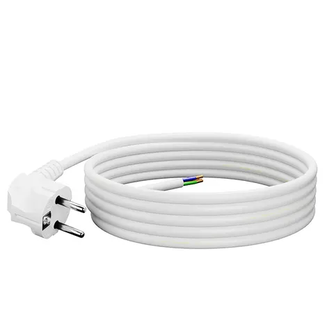 Przewód przyłączeniowy w wtyczką kątowa Unischucko; 3x1,5 OMY żo; OMY ŻO/BIAŁY; W-97181, PLASTROL