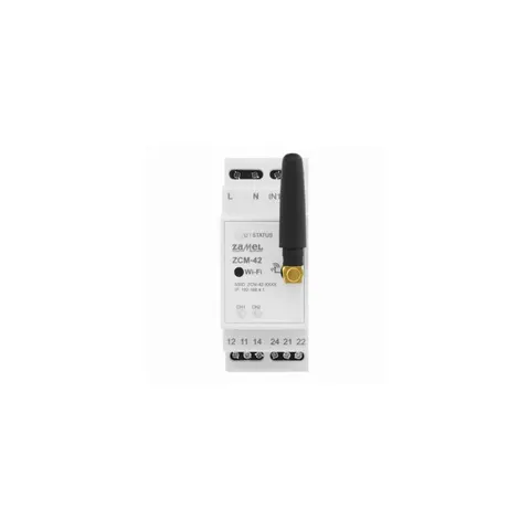 Programator czasowy ustawiany poprzez Wi-Fi, ZCM-42, 2xNO/NC 16A (inrush 111A/20ms), 230V AC