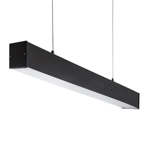 Oprawa liniowa pod tuby LED T8, czarna ALIN 4LED 1X120-B