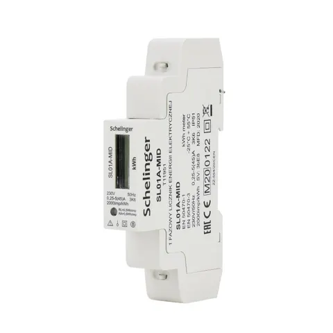 Licznik energii 1 fazowy A31-SL01A-MID SCHELINGER