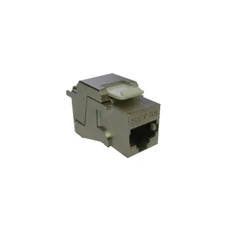 Beznarzędziowy moduł ekranowany Keystone 1xRJ45 (WE8W) STP 360DEG 568A/B PowerCAt 6A