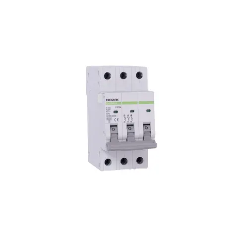Wyłącznik nadprądowy typu slim 6 kA, charakterystyka B, 10 A, 3-biegunowy; Ex9B40J 3P B10, NOARK ELECTRIC