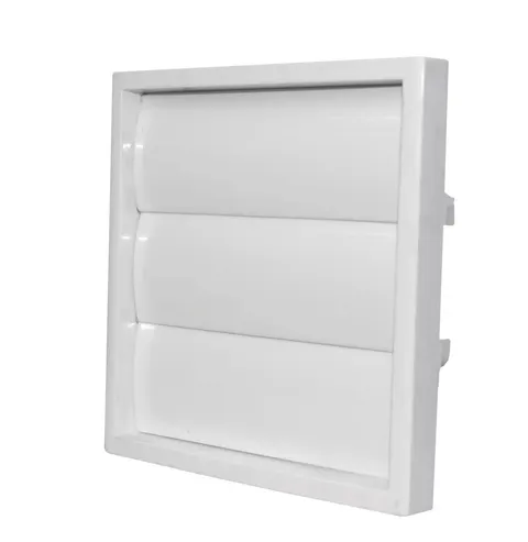 Kratka wentylacyjna z żaluzją wentylator fi100mm i fi125mm, wymiary zewn: 140x140x43mm, biały, KRŻ 100/125; 007-0181, DOSPEL