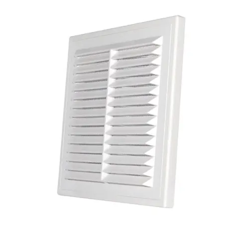Kratka wentylacyjna classic wentylator 210x210mm, wymiary zewn: 208x208x16mm, biały, D/210 RW; 007-0176, DOSPEL