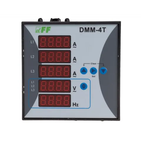 Wielofunkcyjny cyfrowy multimetr wartości parametrów sieci trójfazowy, DMM-4T; F&F
