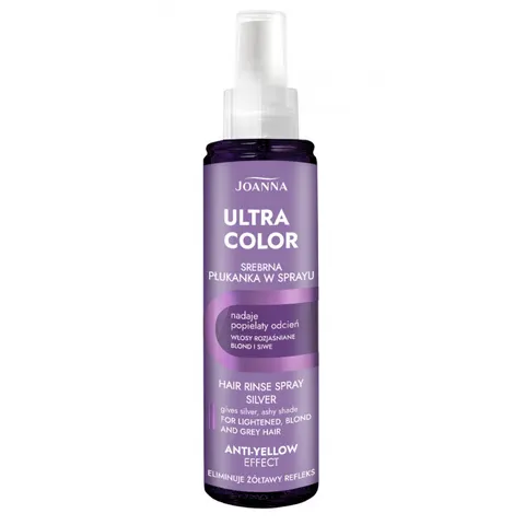 JOANNA ULTRA COLOR SYSTEM Płukanka do włosów w sprayu SREBRNA, 150 ml