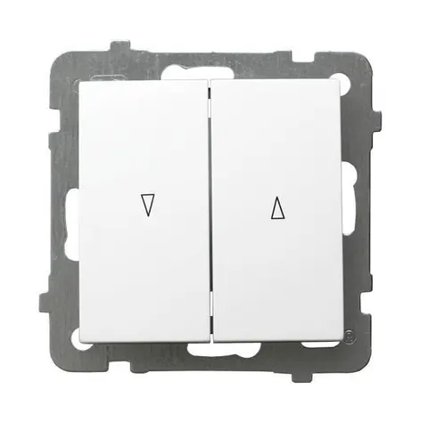 AS Łącznik żaluzjowy, biały; ŁP-7G/m/00, OSPEL