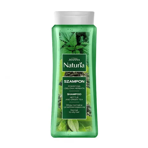 JOANNA NATURIA Szampon do włosów POKRZYWA I ZIELONA HERBATA, 500 ml