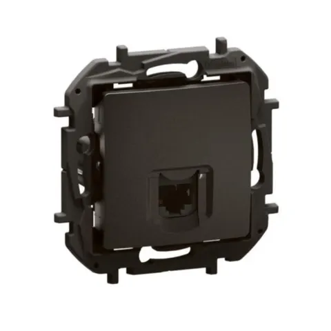 NOWE NILOE Gniazdo komputerowe pojedyncze RJ45 kat. 6A UTP moduł, czarne; NP4331BK LEGRAND