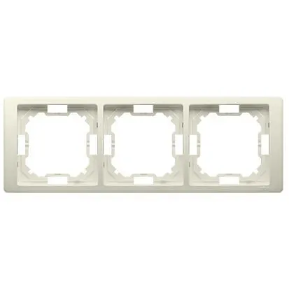 SIMON BASIC Neos Ramka potrójna uniwersalna poziom i pion, beż; BMRC3/12