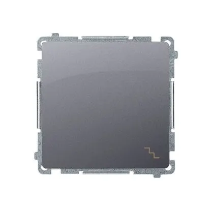 SIMON BASIC Łącznik schodowy, moduł, 10A 250V, szybkozłącza, srebrny mat; BMW6.01/43