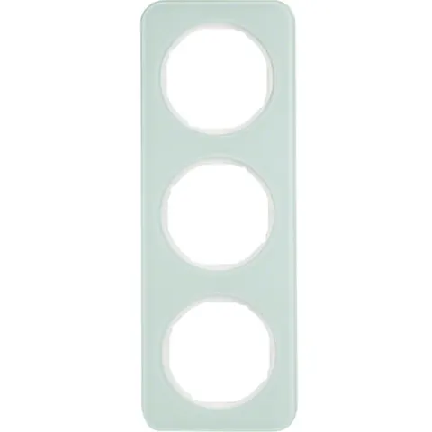 R.1 Ramka 3-krotna, szkło, biały; 10132109, BERKER by HAGER