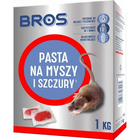 BROS Pasta na myszy i szczury, 1 kg