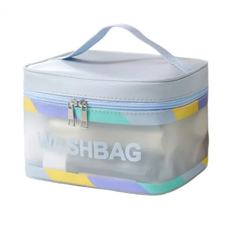 Ecarla - Washbag kuferek Niebieski