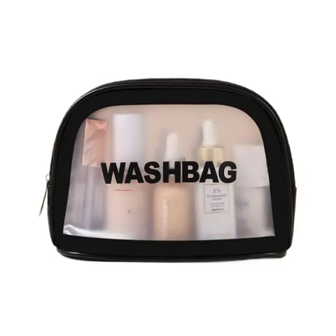 Ecarla - Washbag kosmetyczka rozkładana Czarna