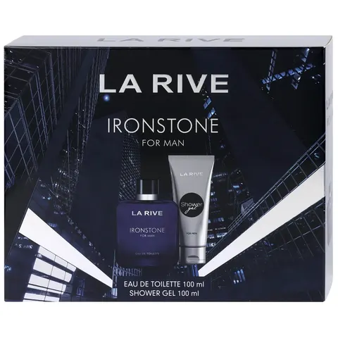 LA RIVE Zestaw prezentowy Ironstone For Man (Woda toaletowa 100 ml + Żel pod prysznic 100 ml)