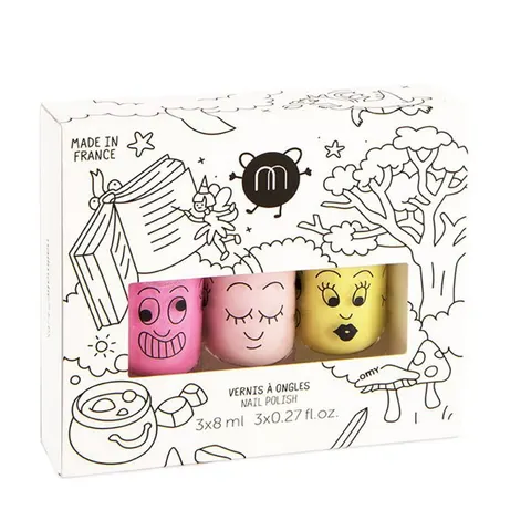 Nailmatic - Kids Magic Forest D zestaw lakierów do paznokci 3x8ml