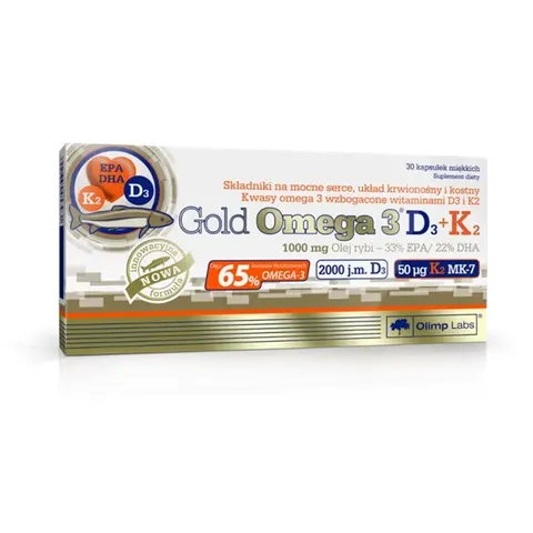 OLIMP LABORATORIES Sp. z o. o. - Gold Omega 3 D3 + K2 suplement diety 30 kapsułek miękkich