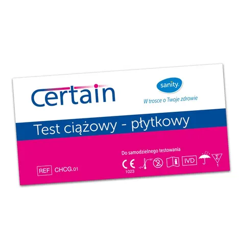 Albert Polska Sp. z o.o. - Certain test ciążowy płytkowy