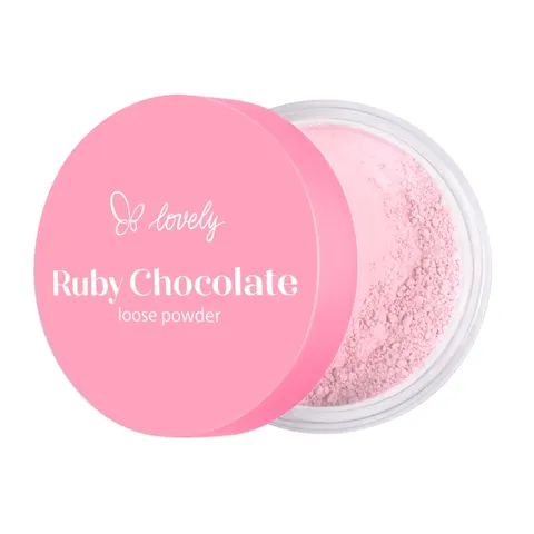 Wibo Adamczak Sp. k. - Ruby Chocolate różowy sypki puder do twarzy 6g