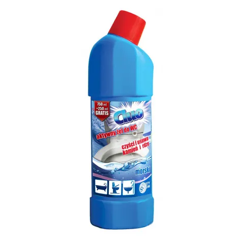 CLUO Żel do WC MORSKI, 750+250 ml gratis