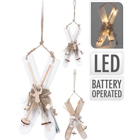 Zawieszka Dekoracyjna Narty Led 42 Cm Dh8042460