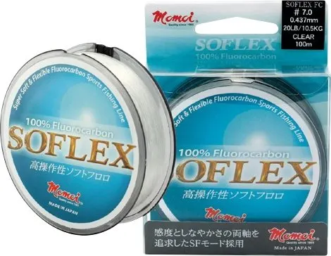 Fluorocarbon Momoi Soflex Fc 50m 0.522mm/14.5kg Clear Jmo-39-99-052
