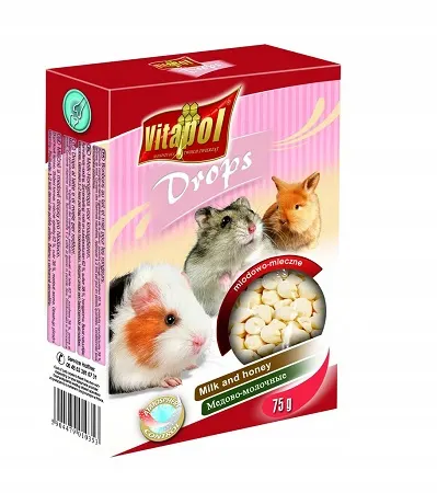 Dropsy Mleczno Miodowe Dla Gryzoni 75g Zvp-1035 Vitapol