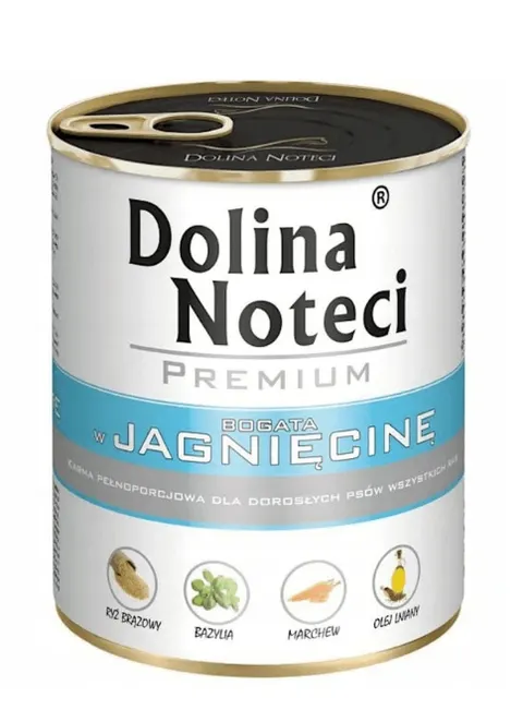 Karma Mokra Dla Psa Dolina Noteci Premium Bogata W Jagnięcinę 400g