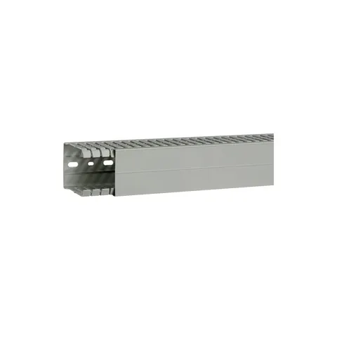 tehalit Kanał grzebieniowy BA7A 80x60mm PVC szary, 1szt=2m; BA7A80060 HAGER