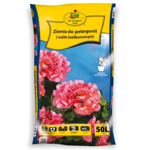KIK Ziemia do pelargonii i roślin balkonowych 50L