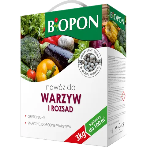 Biopon Nawóz Do Pomidorów Ogórków I Warzyw 3kg