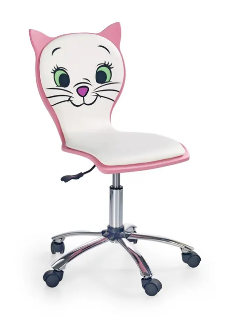 Fotel Obrotowy Kitty 2 Różowy Dziecięcy Kotek Halmar