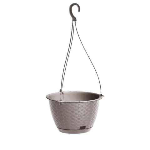 Doniczka wisząca RATOLLA ROUND W MOCCA(7529U) DRLW215