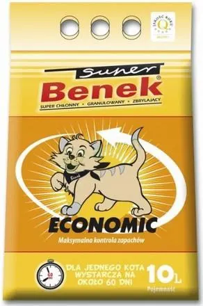 Super Benek Economic Żwirek Bentonitowy Dla Kota 10l