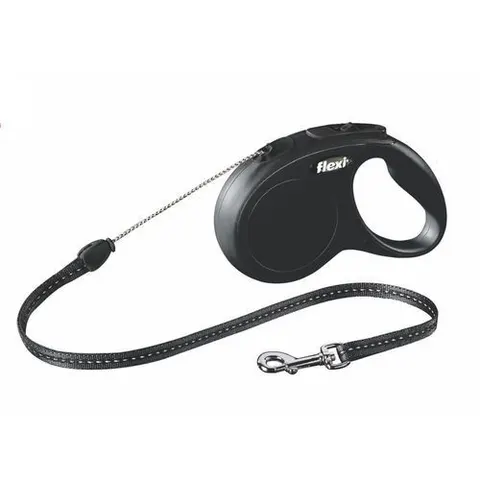 Smycz Automatyczna Linka 5m New Classic Czarna S Flexi
