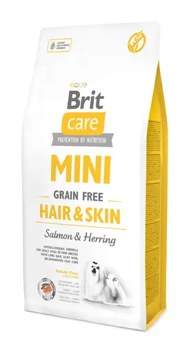 Brit Care Mini Grain Free Hair&Skin Karma Sucha Dla Psów 2kg