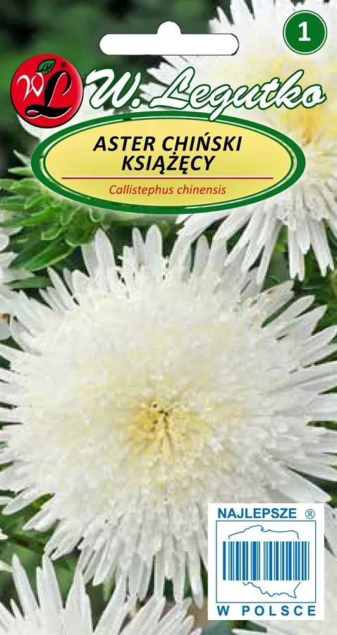 Aster Chiński Książęcy Biały 1g Legutko Grc1