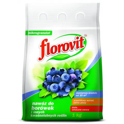 Florovit nawóz do borówek i innych kwaśnolubnych roślin worek 1kg