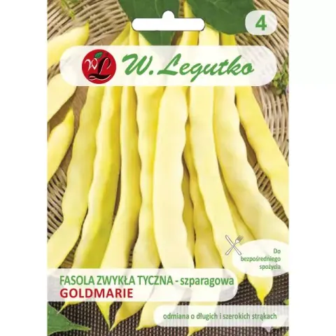 Nasiona Fasola Tyczna Goldmarie 10g Legutko Grc4