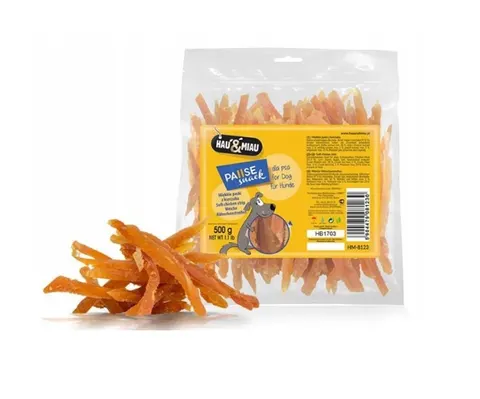 Hau&Miau Pause Snack Miękkie paski z kurczaka 500 g
