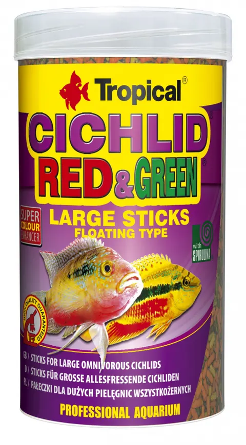 TROPICAL CICHLID RED&GREEN L. STICKS 1000ML 63736